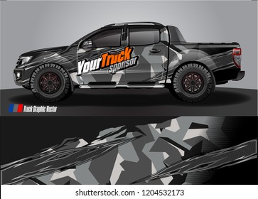 truck wrap design vector. abstract background for vehicle vinyl branding