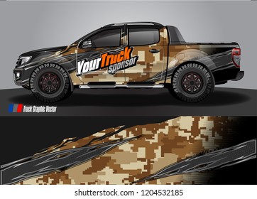 truck wrap design vector. abstract background for vehicle vinyl branding