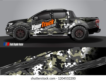 truck wrap design vector. abstract background for vehicle vinyl branding