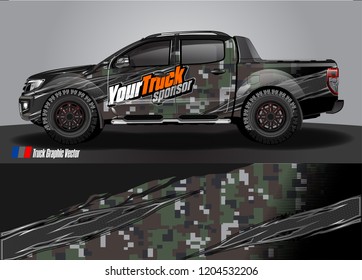 truck wrap design vector. abstract background for vehicle vinyl branding