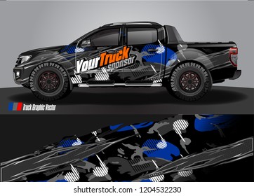 truck wrap design vector. abstract background for vehicle vinyl branding