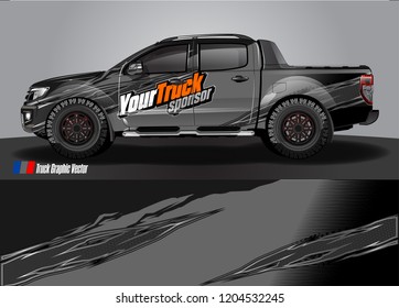 truck wrap design vector. abstract background for vehicle vinyl branding