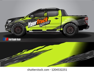 truck wrap design vector. abstract background for vehicle vinyl branding