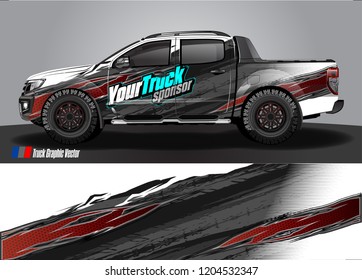 truck wrap design vector. abstract background for vehicle vinyl branding