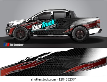 truck wrap design vector. abstract background for vehicle vinyl branding