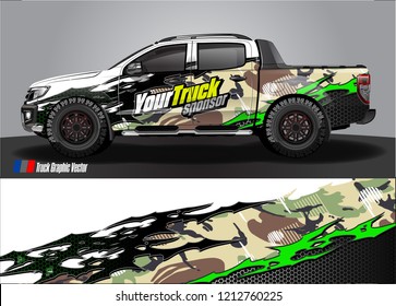 truck wrap design vector. abstract background for vehicle vinyl branding