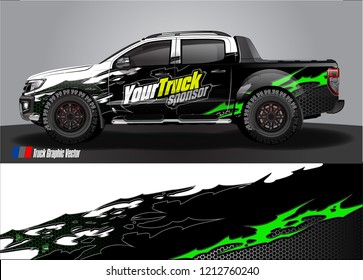 truck wrap design vector. abstract background for vehicle vinyl branding
