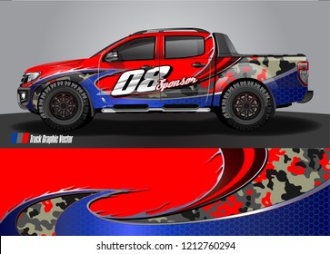truck wrap design vector. abstract background for vehicle vinyl branding