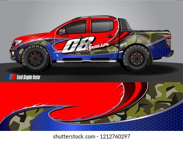 truck wrap design vector. abstract background for vehicle vinyl branding
