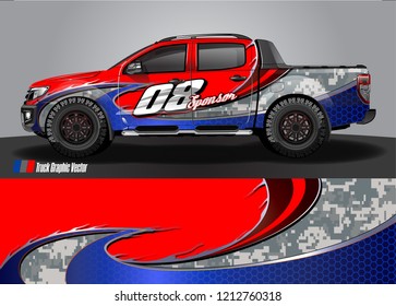 truck wrap design vector. abstract background for vehicle vinyl branding