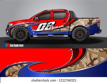 truck wrap design vector. abstract background for vehicle vinyl branding