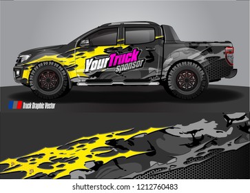 truck wrap design vector. abstract background for vehicle vinyl branding