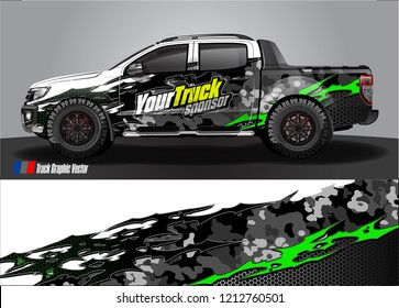truck wrap design vector. abstract background for vehicle vinyl branding