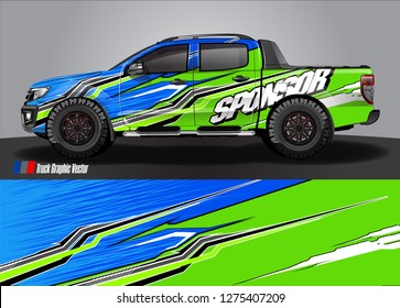 truck wrap design vector. abstract decal background for car, van, and other vehicle vinyl branding