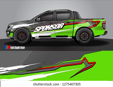 truck wrap design vector. abstract decal background for car, van, and other vehicle vinyl branding