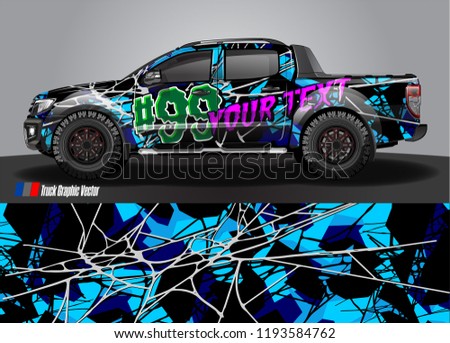 truck wrap design vector. abstract background for vehicle vinyl branding