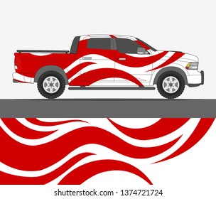 Truck wrap vector designs