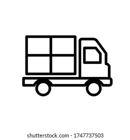 truck xpress symbol icon vector 