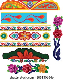 truckart design motive and borders