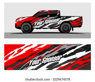 Truck,car And Vehicle racing graphic kit background for wrap and vinyl sticker