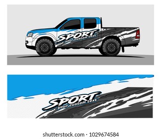 Truck,car And Vehicle racing graphic kit background for wrap and vinyl sticker