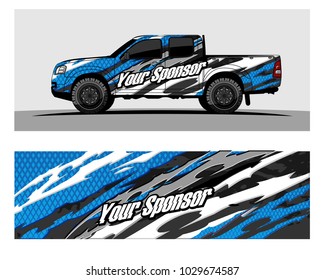 Truck,car And Vehicle racing graphic kit background for wrap and vinyl sticker