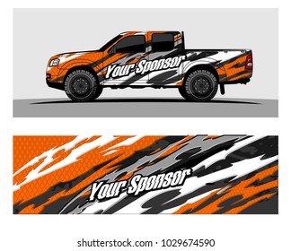 Truck,car And Vehicle racing graphic kit background for wrap and vinyl sticker