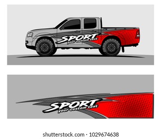 Truck,car And Vehicle racing graphic kit background for wrap and vinyl sticker