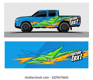 Truck,car And Vehicle racing graphic kit background for wrap and vinyl sticker