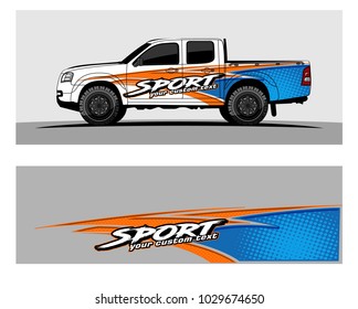 Truck,car And Vehicle racing graphic kit background for wrap and vinyl sticker