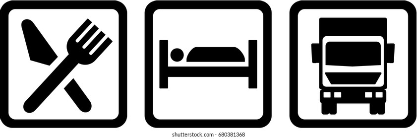 Trucker - Eat Sleep Icons