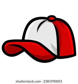 Trucker Hat Snapback Baseball Cap Vector Illustration