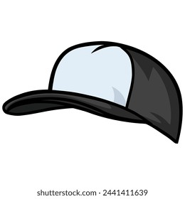 Trucker Hat Snapback Baseball Cap Illustration Vector Icon