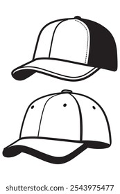 Trucker Hat Vector Simple Icon Illustration for Fashion and Apparel