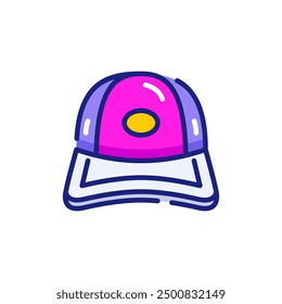 Trucker Hat Y2K Vector Icon Illustration