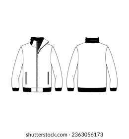 TRUCKER JACKET MOCK UP 2D DESIGN