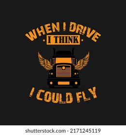 Trucker t shirt design bundle. get the awesome typography t shirt design based on motorcycle with all format. 