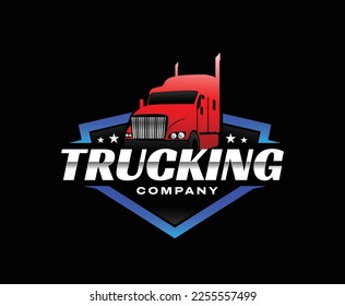 Trucking Business Company Logo Design Template