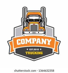 Trucking Company Emblem Logo