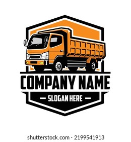 Trucking company emblem logo vector isolated. Best for trucking and freight related industry