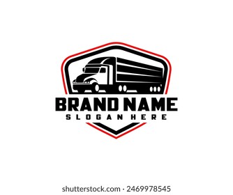 Trucking company logo design, Truck logo transport logo vector logo templete