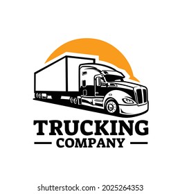 Trucking Company Logo Design Vector Isolated EPS