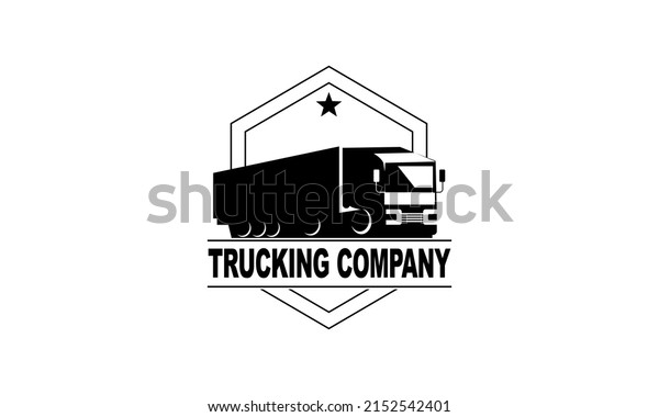 Trucking company
logo. Emblem logo concept
vector