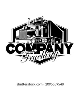 Trucking Company Logo Semi Truck Logo Stock Vector (Royalty Free ...