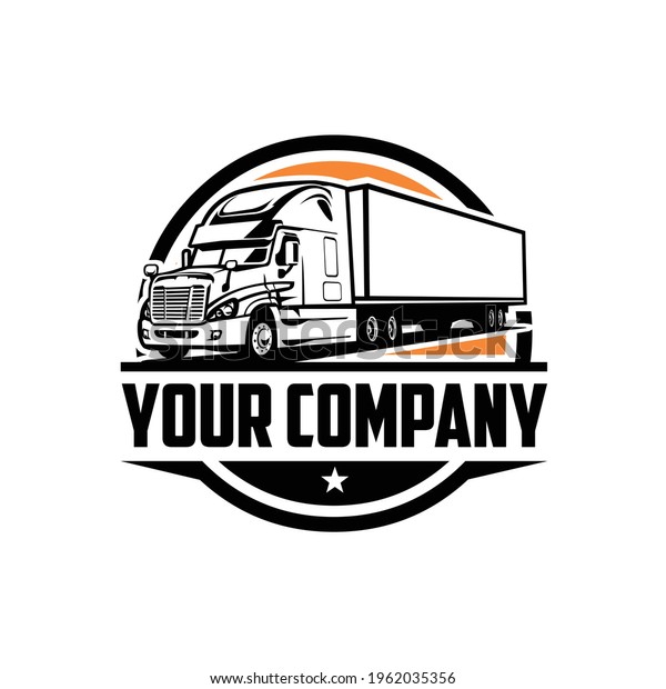 18 wheel truck logo design templates