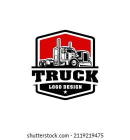 Trucking company logo template, Premium vector logo design isolated. Ready made logo concept
