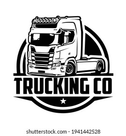 Trucking Company Logo Vector Isolated