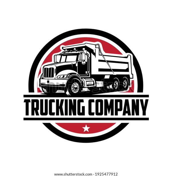 Trucking company ready made logo. Ready made\
logo template set vector\
isolated