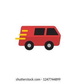 trucking flat vector icon
