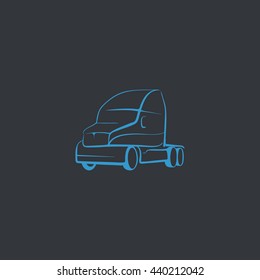 Trucking icon Flat